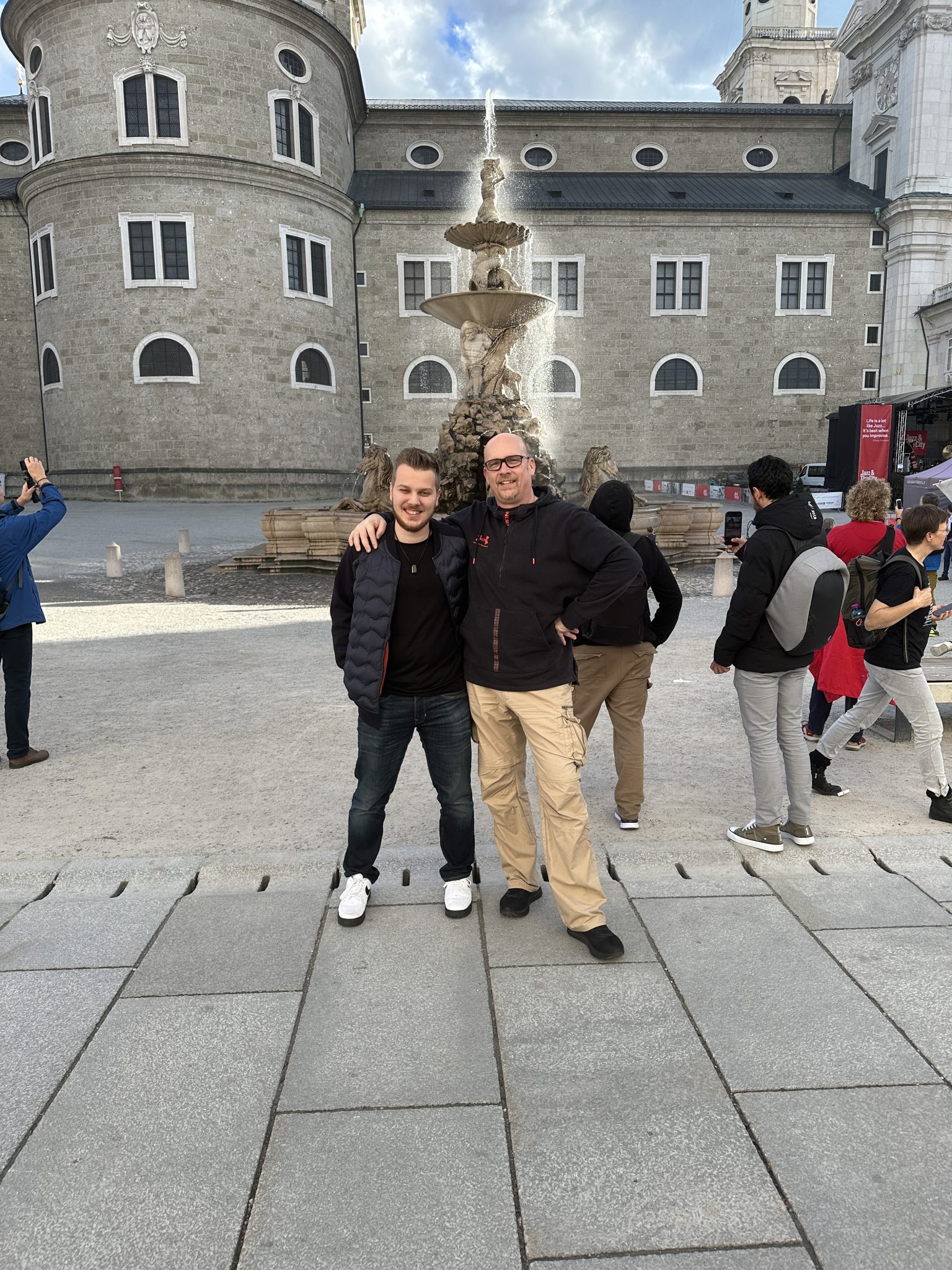 Sven und ich in Salzburg